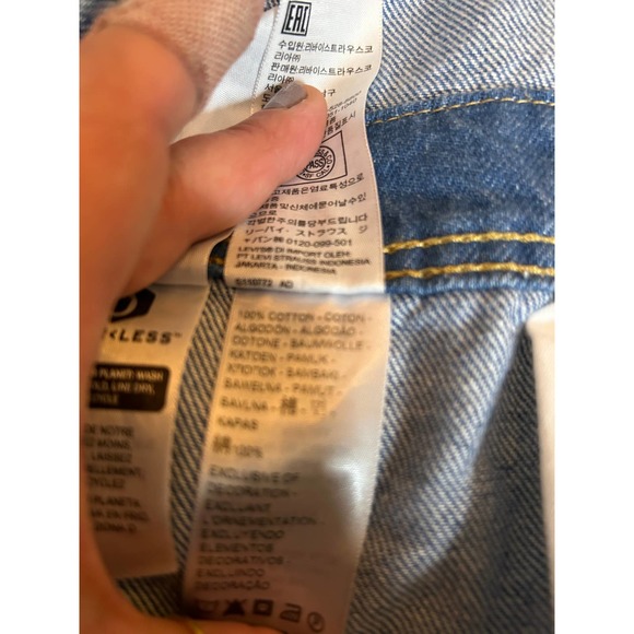 Levis Oversized Vintage Shortalls XL - Picture 9 of 9